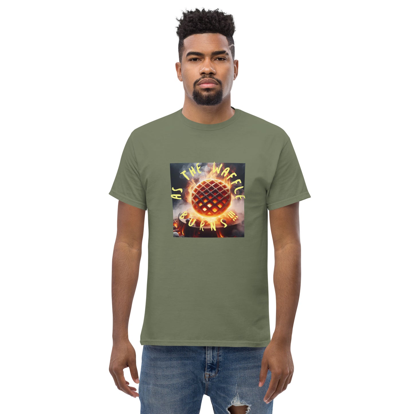As The Waffle Burns tee