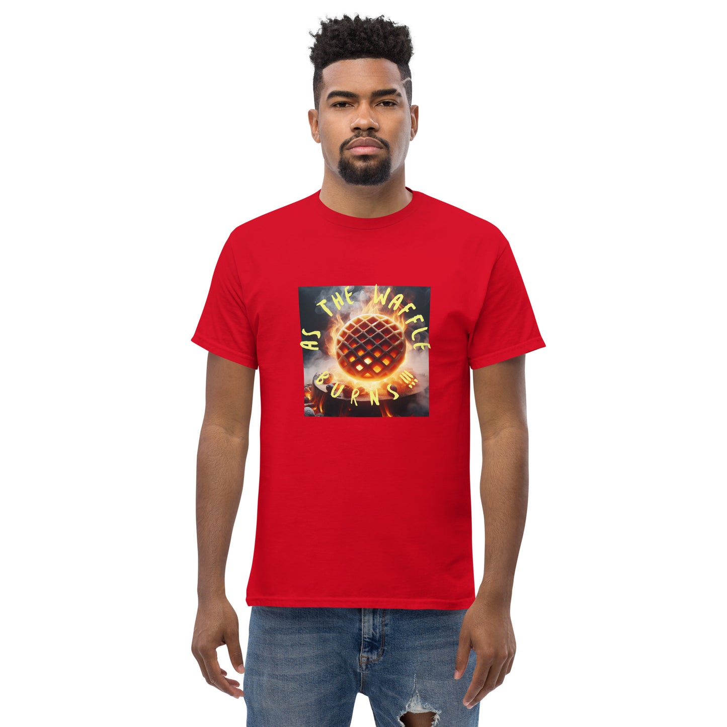 As The Waffle Burns tee