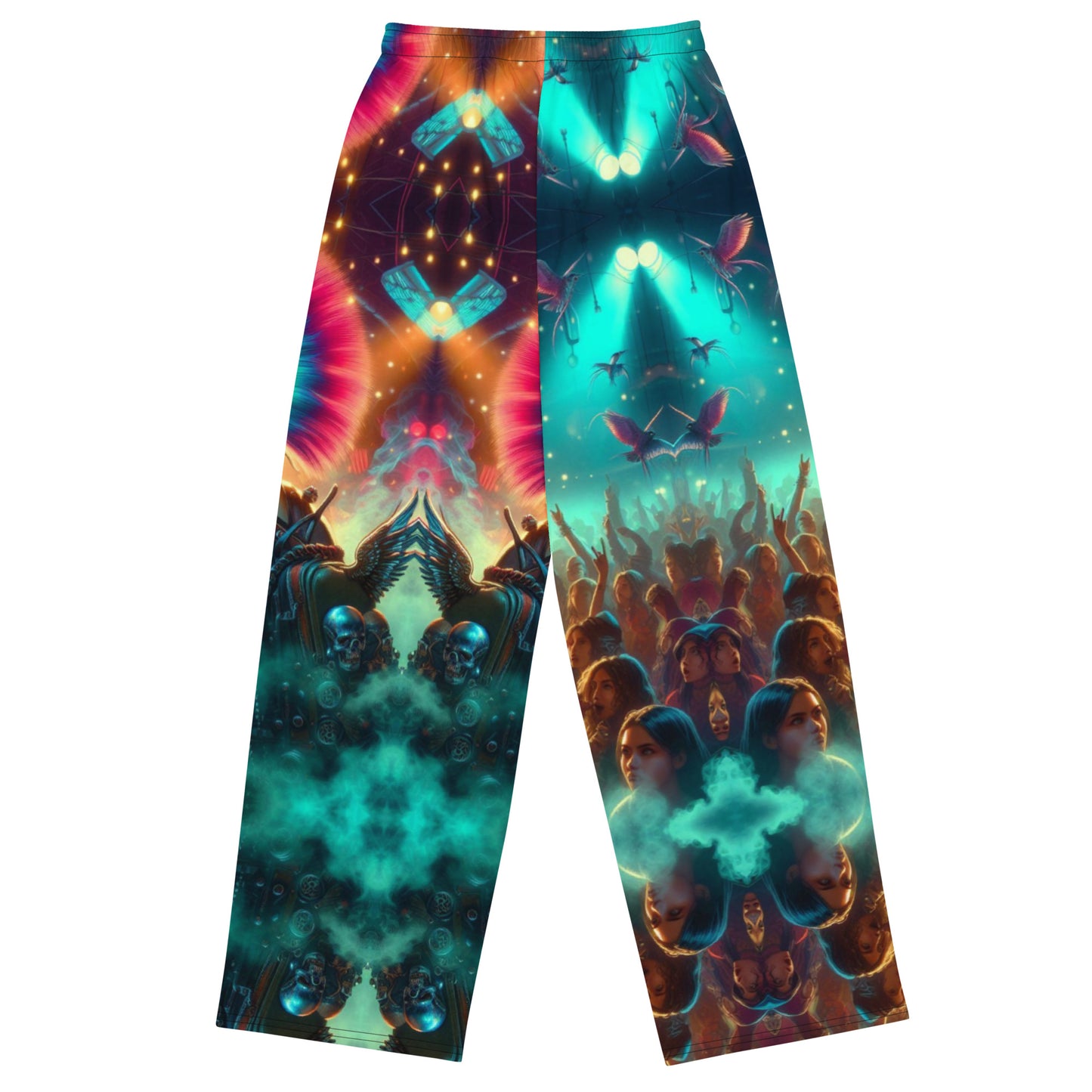 All-over print unisex wide-leg pants